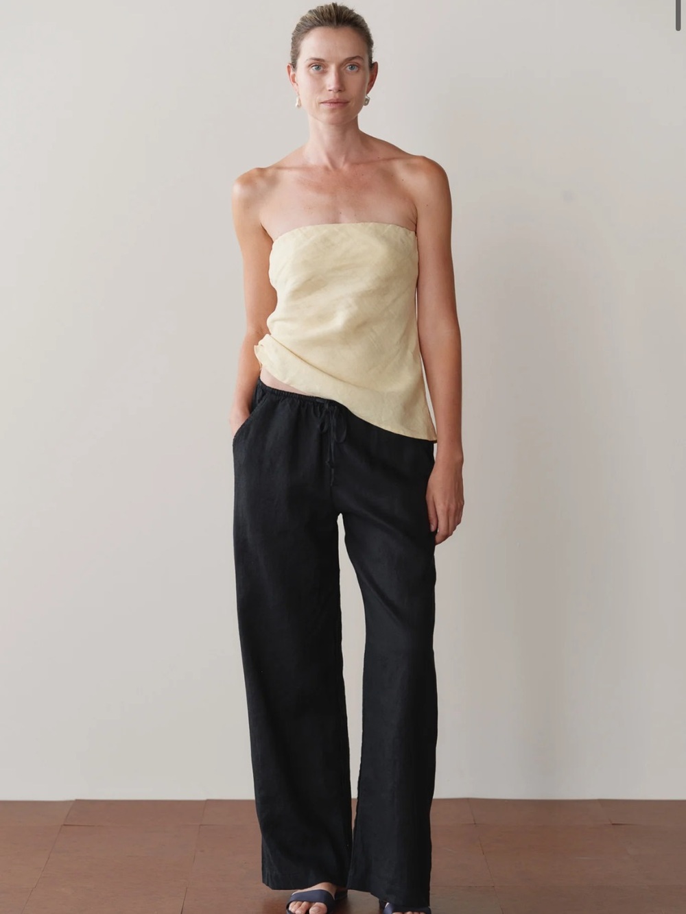 DONNI Linen Jet Drawstring Pant